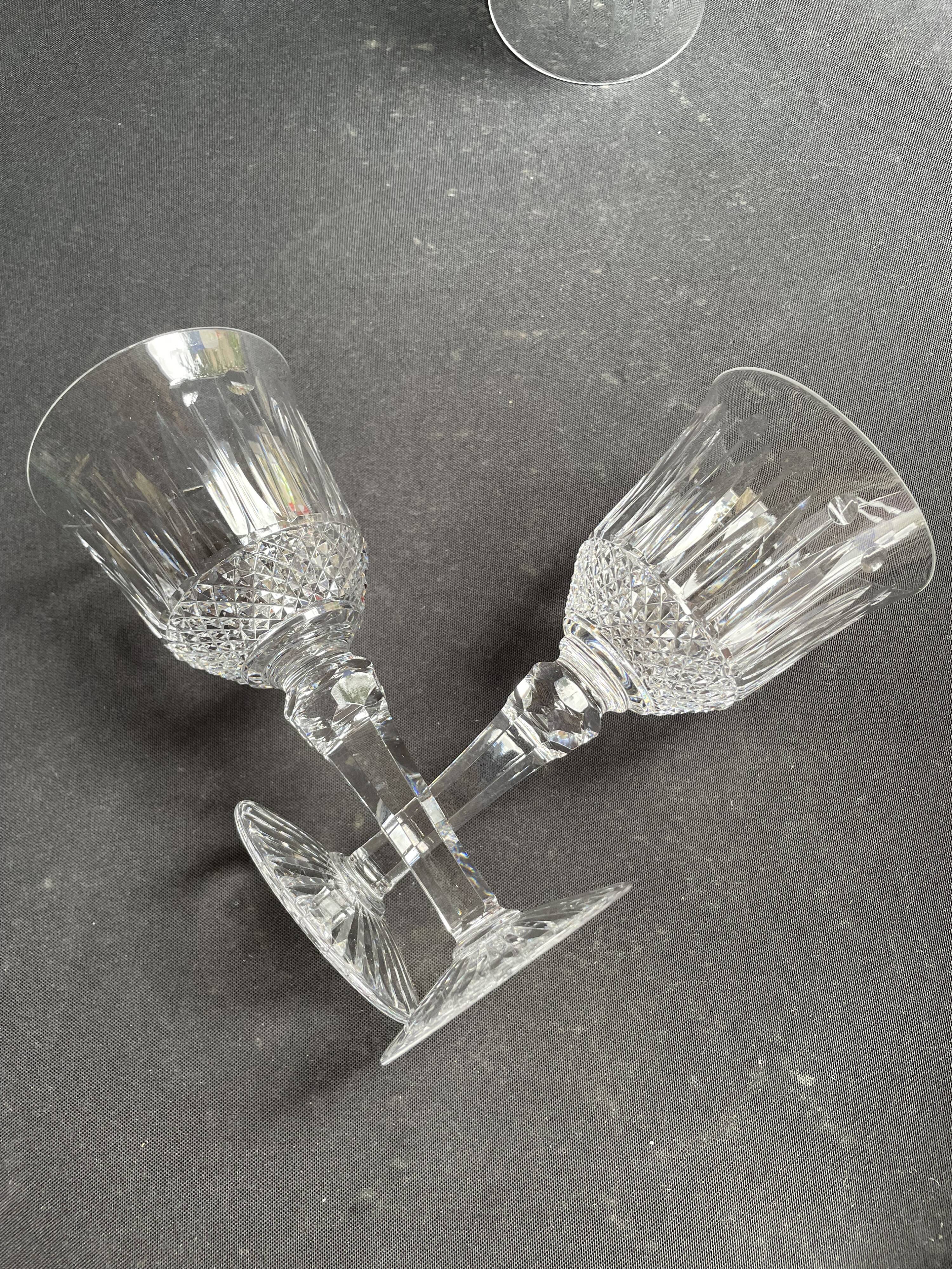6 Red/White Wine Glasses – Mouth Blown and Hand Cut Crystal