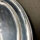 Oval silver-plated metal dish engraved "Restaurant Piccardi"