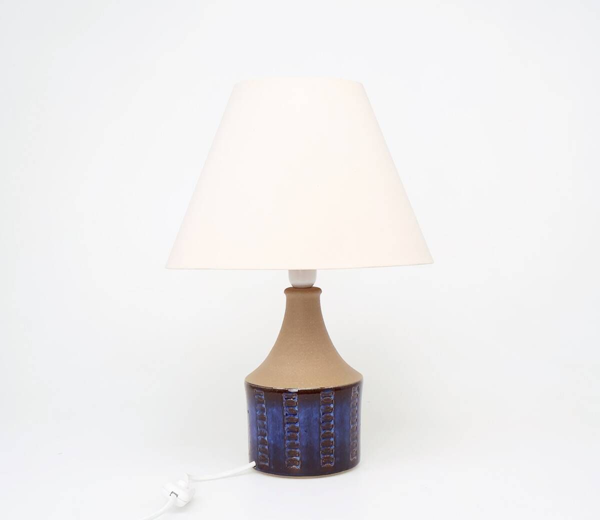 Søholm blue ceramic table lamp by Maria Philippi, 1960s