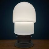White opaline glass table lamp, Italy, 1970s