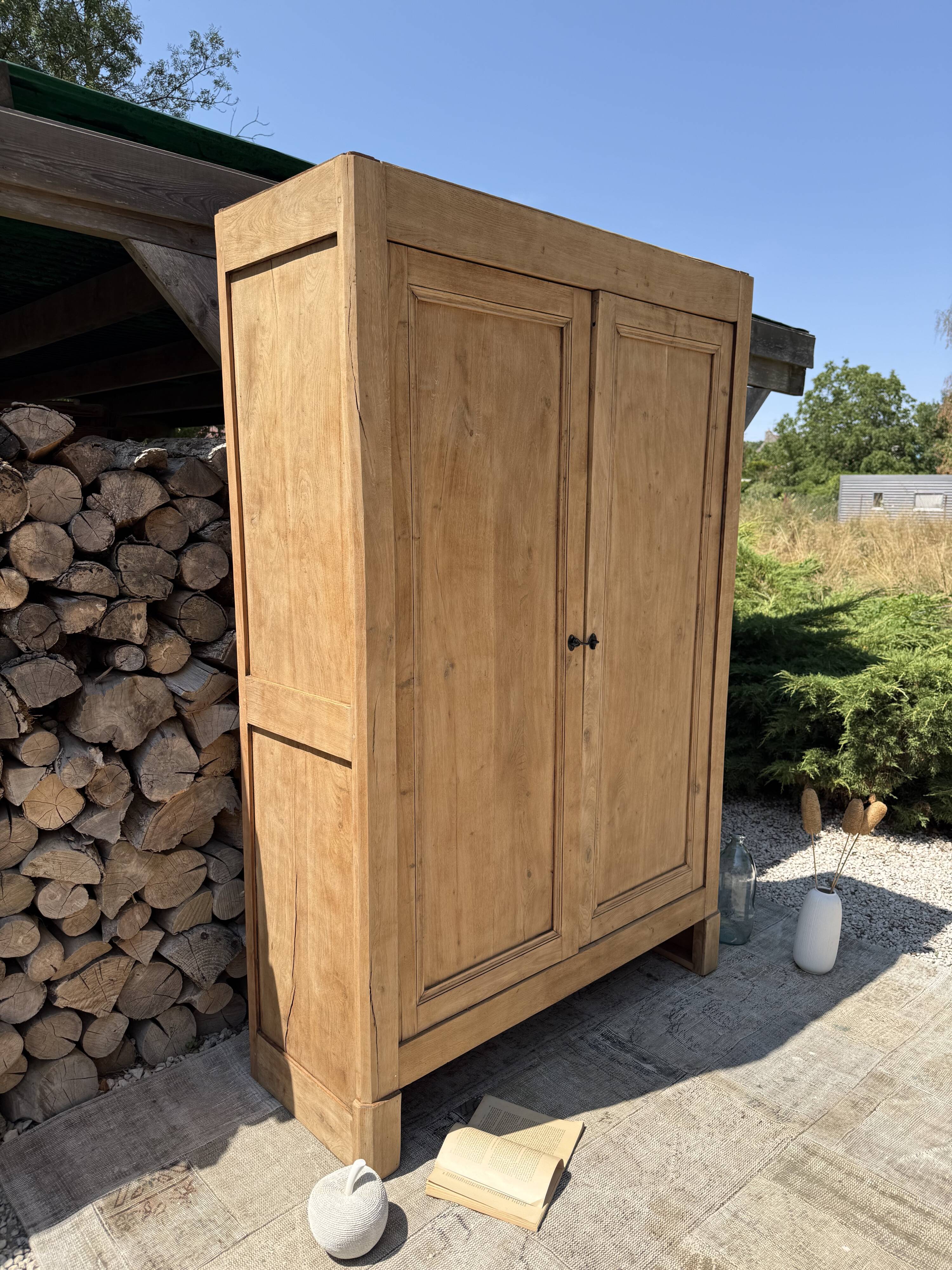 Renovated solid wood wardrobe