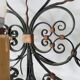 Antique wrought iron wall light from the 50s