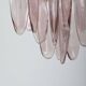 Italian chandelier in brass with tear-shaped Murano glass, 1970s