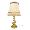 Lampe au dauphin et roseaux style Louis XV