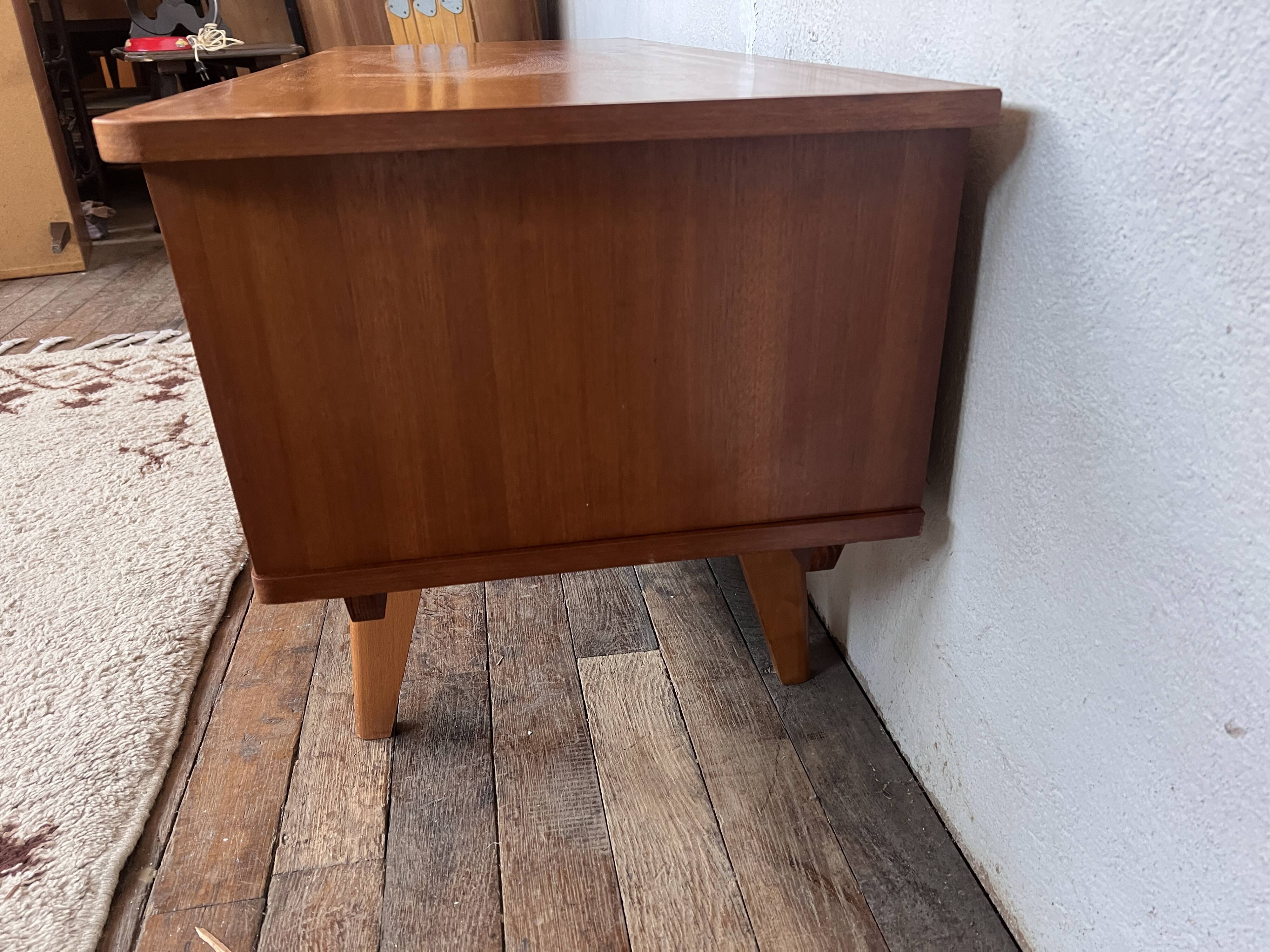 TV cabinet - hifi - vintage sideboard - teak - 50/60 - compass feet