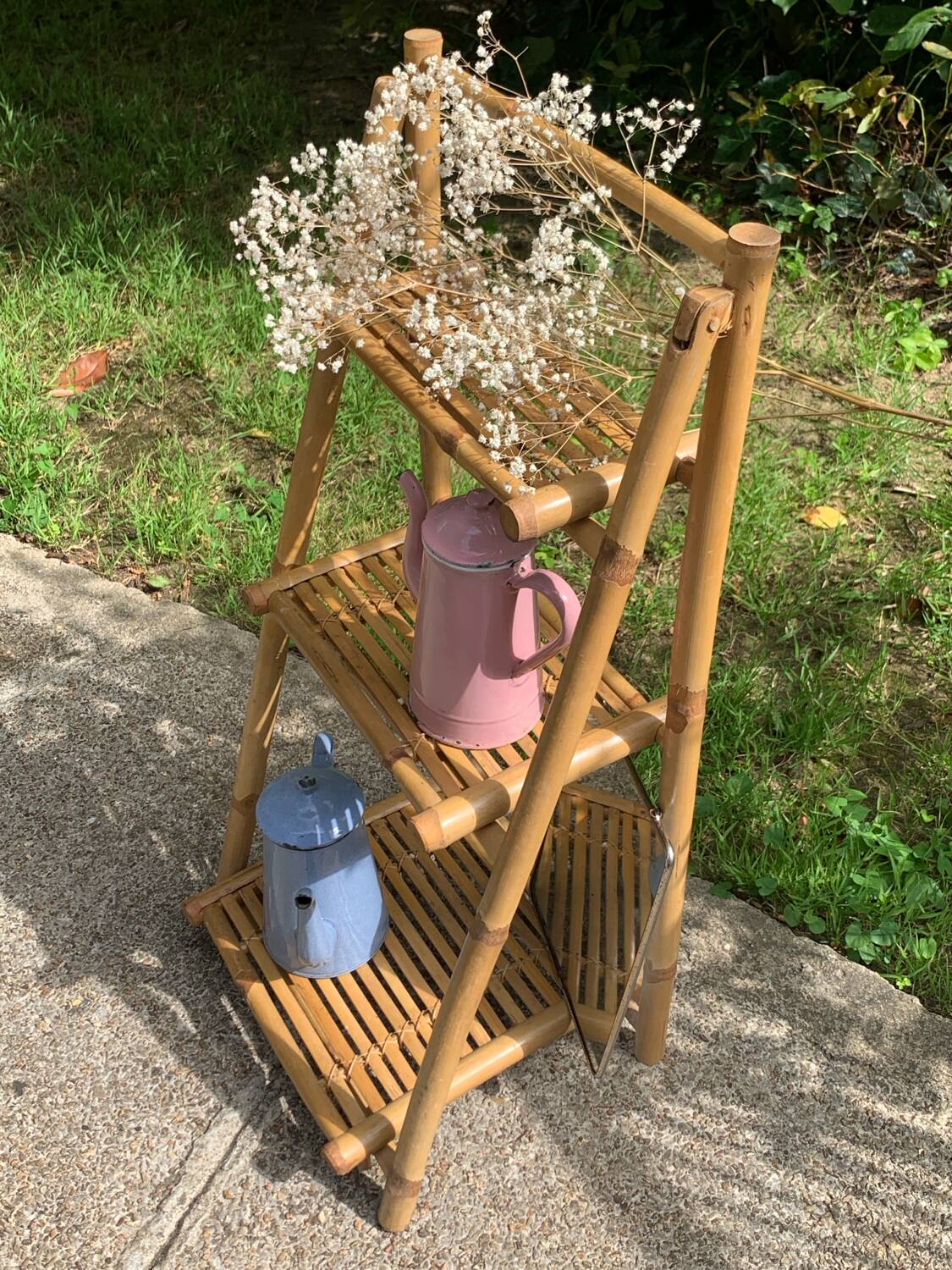 Étagère en bambou pliante