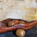 Antique XXL carved solid wood leaf cutter