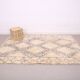 Vintage Beni Ourain rug Handmade 190 x 267 cm - Moroccan Berber Wool Rug