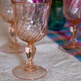 Rosaline Luminarc Arcoroc Pink Red Wine Glasses