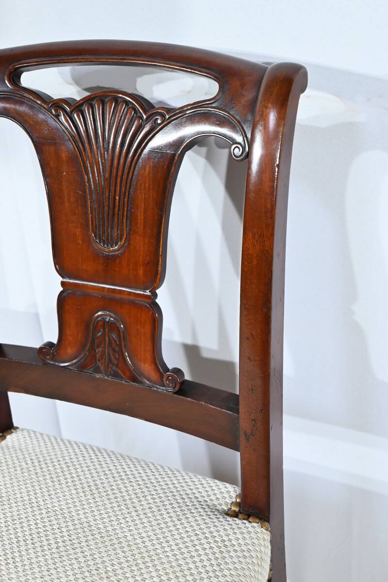 Suite of 5 Cuban Mahogany Chairs, Restoration Period – Early 19th Century