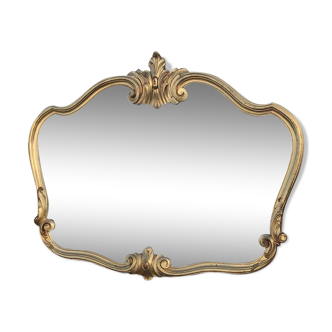 Large golden mirror baroque style 76x60cm