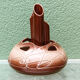 Ceramic vase, flower holder, ikebana, signed, 1960s