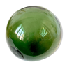Green blown glass ball, old fishing float
