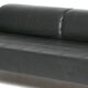 Quadra Poltrona Frau 3-seater black leather sofa
