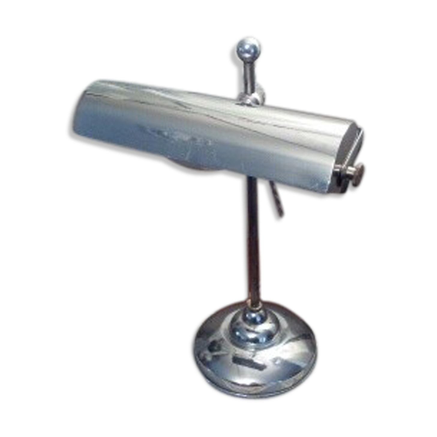 Art deco chrome metal desk lamp 30