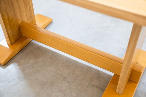 70s table with oak laminate top