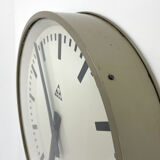 Large Vintage Industrial Wall Clock by Pragotron, 1950's