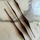 Set of 3 teak wall mounted cranes, Scandinavian modern, Denmark, 1960s
