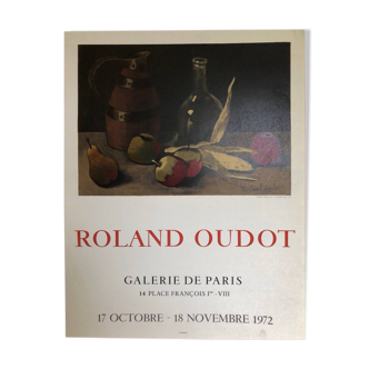 Affiche Roland Oudot Galerie de Paris 1972