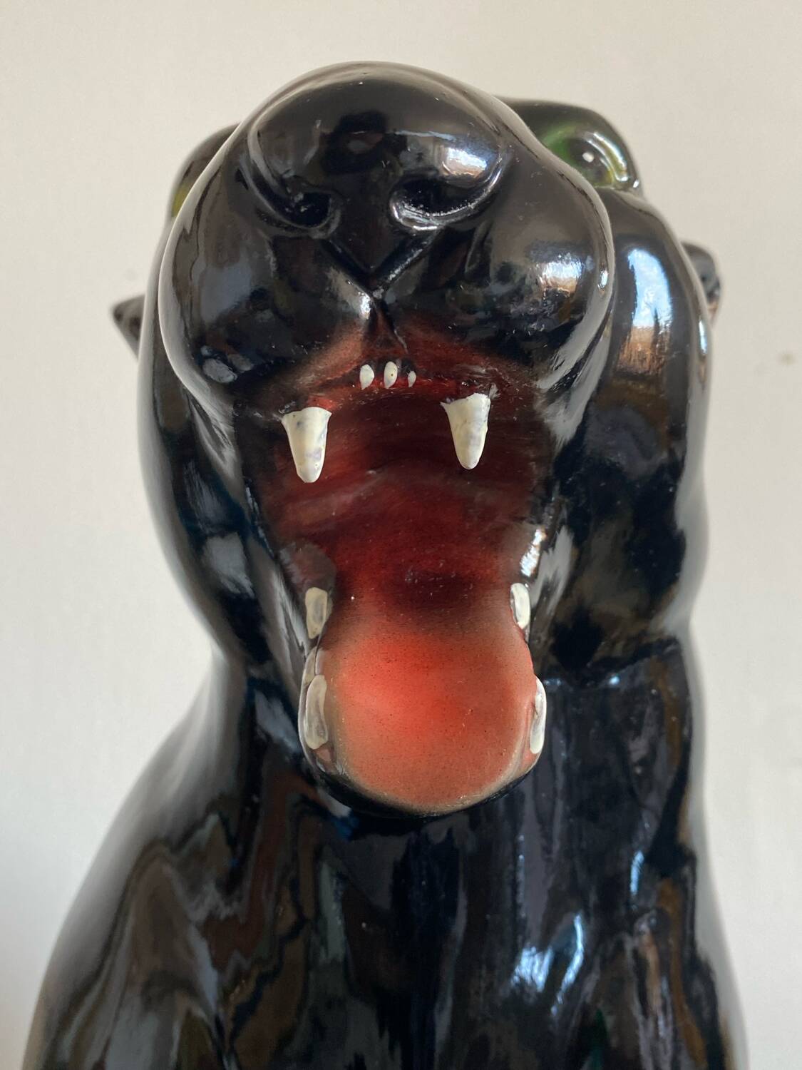Sculpture de panthère assise vintage
