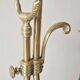 Art Nouveau lamp - Brass and glass paste - 1920s period