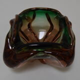 Mid-century Ashtray from Metallurgical Glass,by Glasswork Novy Bor,1960's.