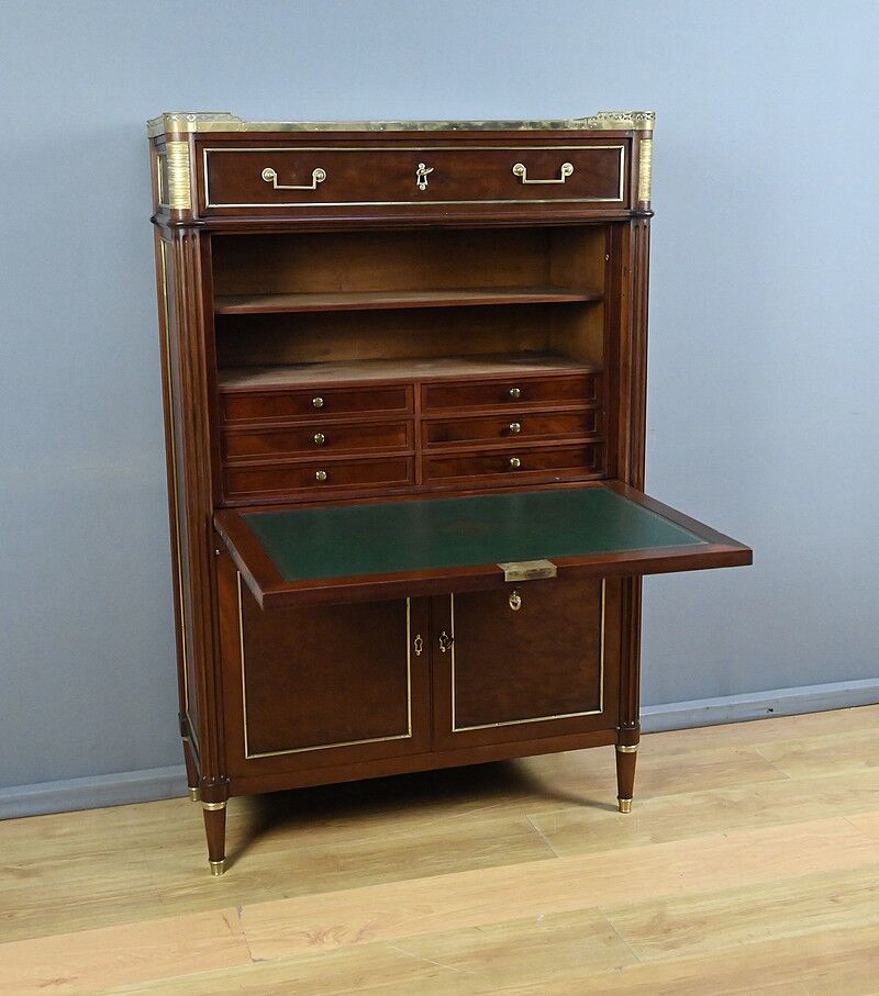 Mahogany secretary, Louis XVI period – late 18th century