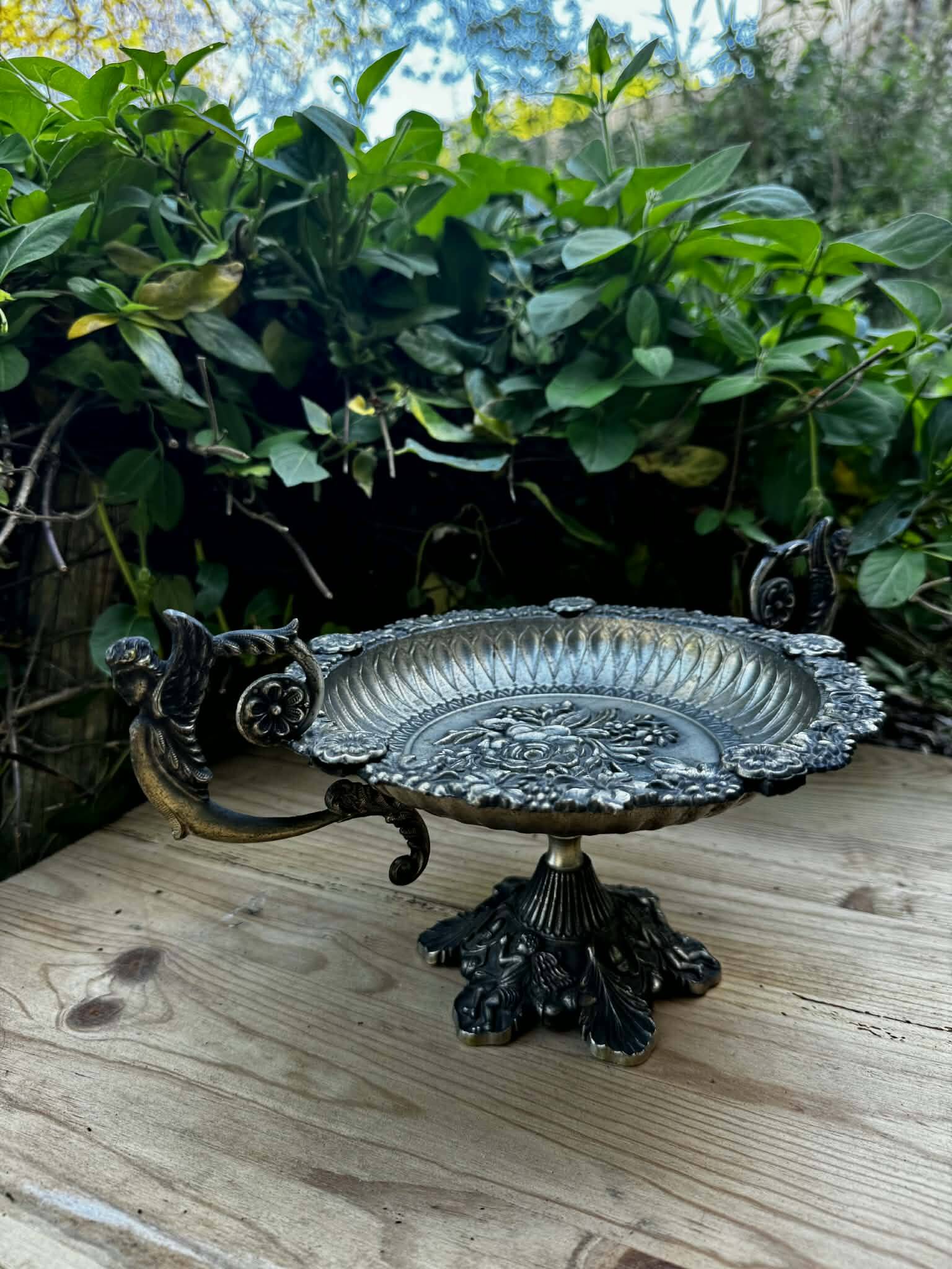 Silver centrepiece from the Art Nouveau period.