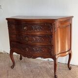 Petite commode de style Louis XV en chêne massif fin XIXème