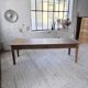 Table de ferme en chêne XL 1950 235cm
