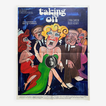 Affiche cinéma originale "Taking Off" Milos Forman 45x59cm 1971