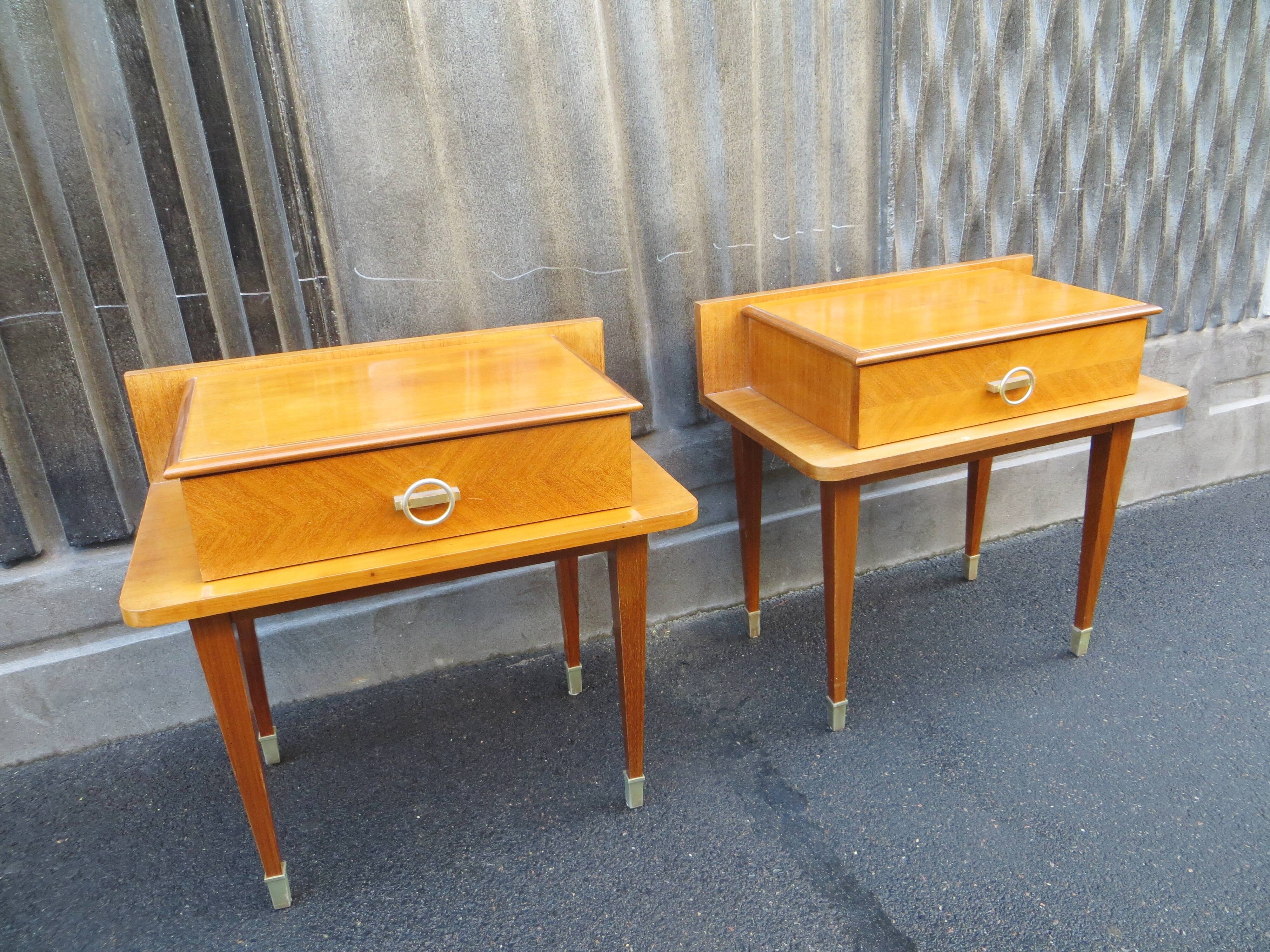Pair of nightstands years 50, 60 vintage