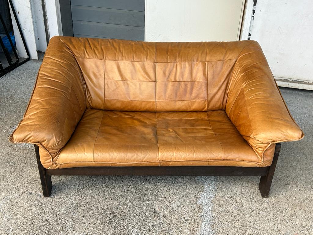 Vintage scandinavian sofa in bake