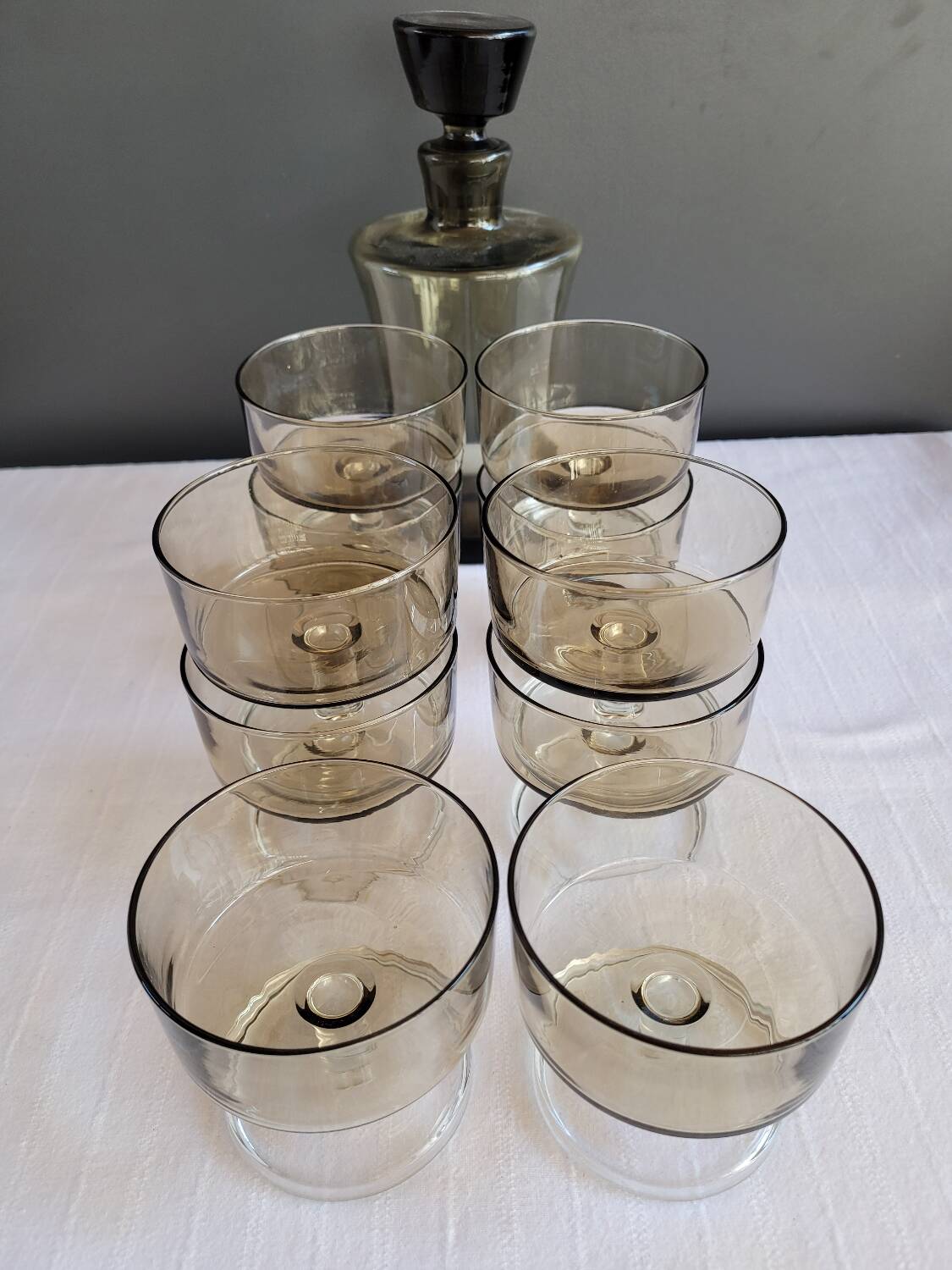 Glasses and carafe