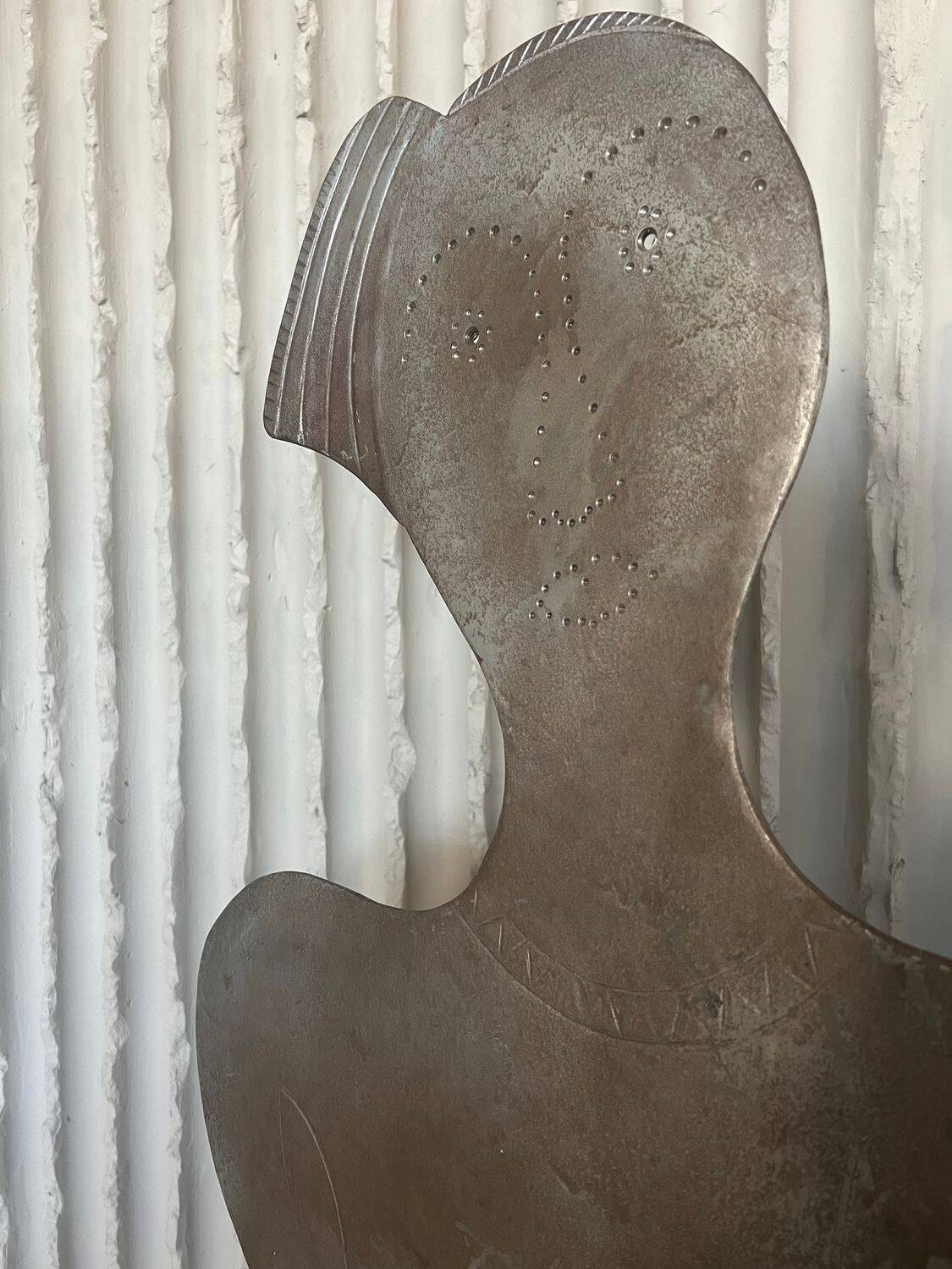 Large metal sculpture made by Italian artist Antonio Misuraca