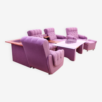 Eastern bloc Vintage living room set, Czechoslovakia, 1980´s