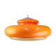 Mid-century acrylic italian orange pendant lamp