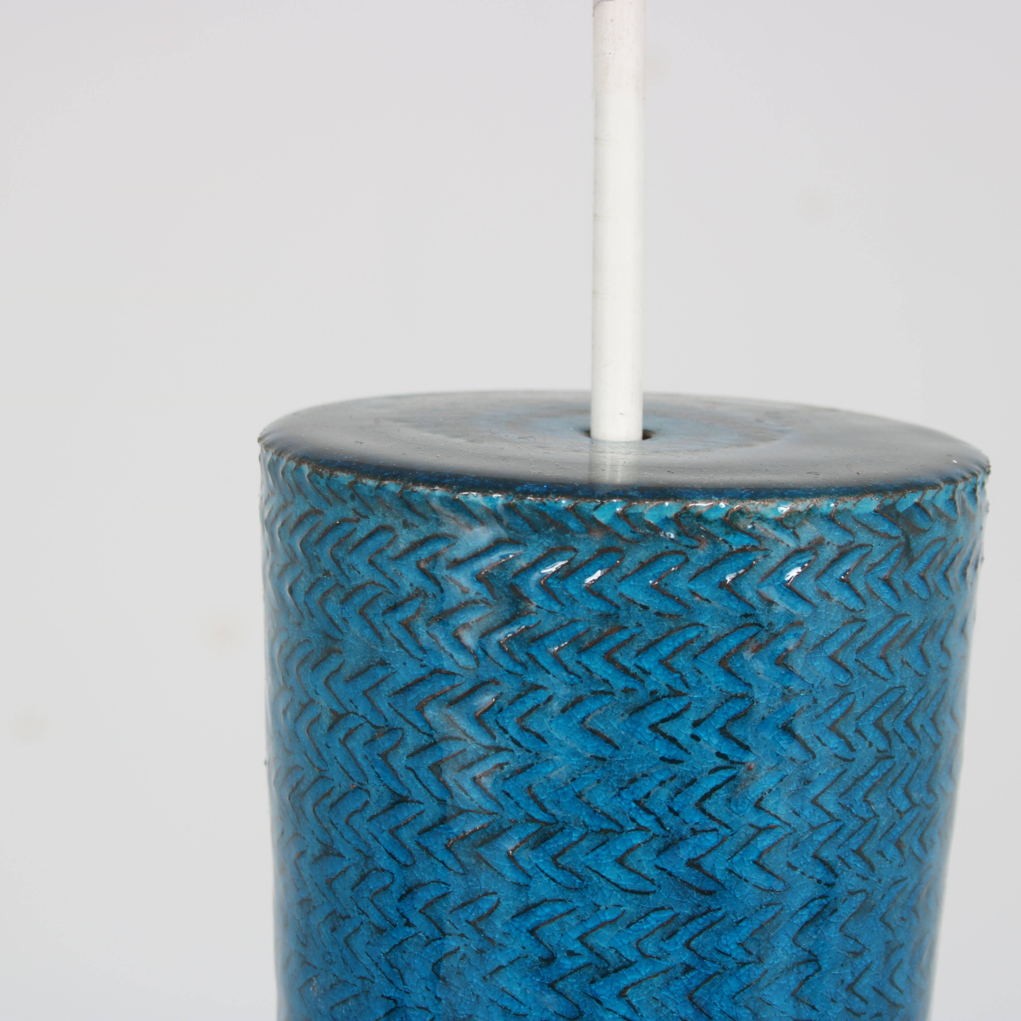 1960s Ceramics hanging lamp by Aldo Londi for Bitossi, Italy