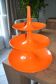 Orange appetizer dish/tower "Babell" 1997 Koziol Germany