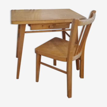 Desk and chair child baumann 1950
