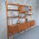 Mid-Century Modular Free Standing  Teak Wall Unit by Kjell Riise for Brodrene Jatogs, Norway, 1960s
