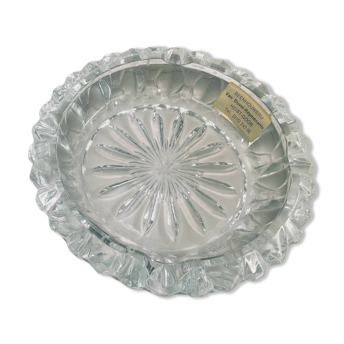 Vintage crystal pocket vases