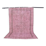 Pink Vintage Oushak Rug Sku2348
