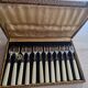Service of 12 dessert forks with ivory handles.
