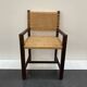 Fauteuil brutaliste bois et corde