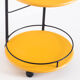 Serving table lacquered iron, france, 80s