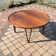 Table basse vintage en palissandre des années 1950 Design Tove & Edvard Kindt-Lars