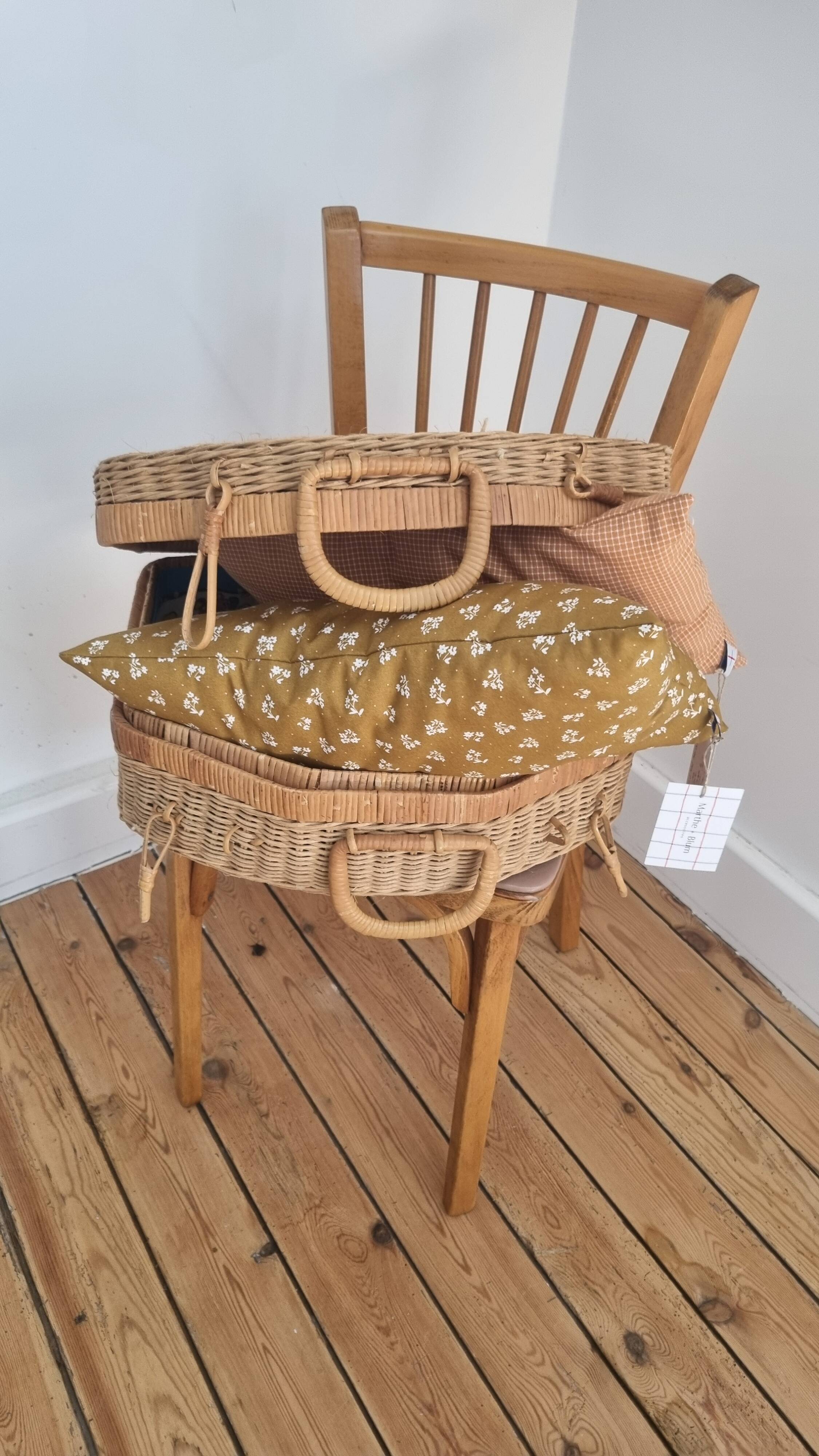 Vintage wicker basket