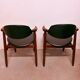 Set of 'Koehoorn' / ‘cow horn’ chairs by Tijsseling for Hulmefa, 1960s