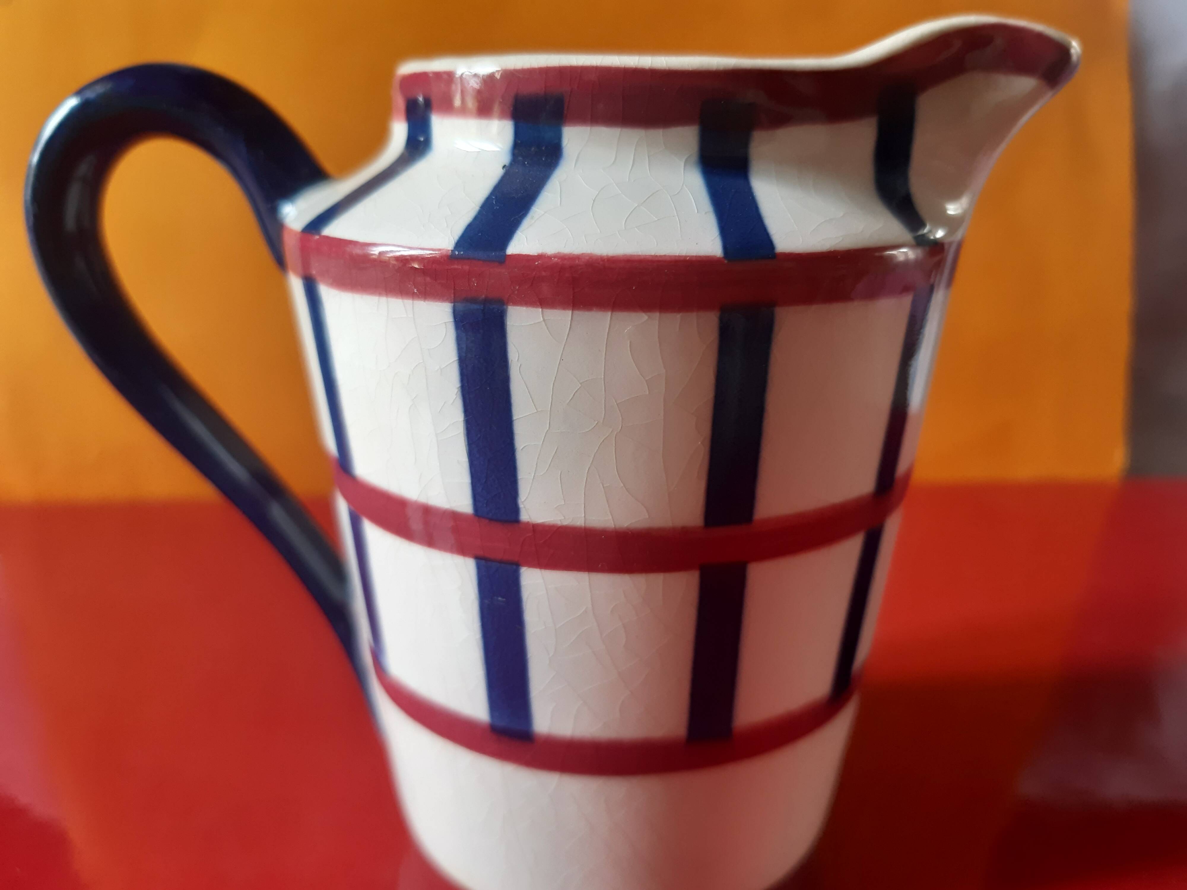 Breakfast milk jug from a Basque decorative set.